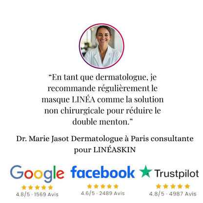 Masque Linéa liftant double-menton