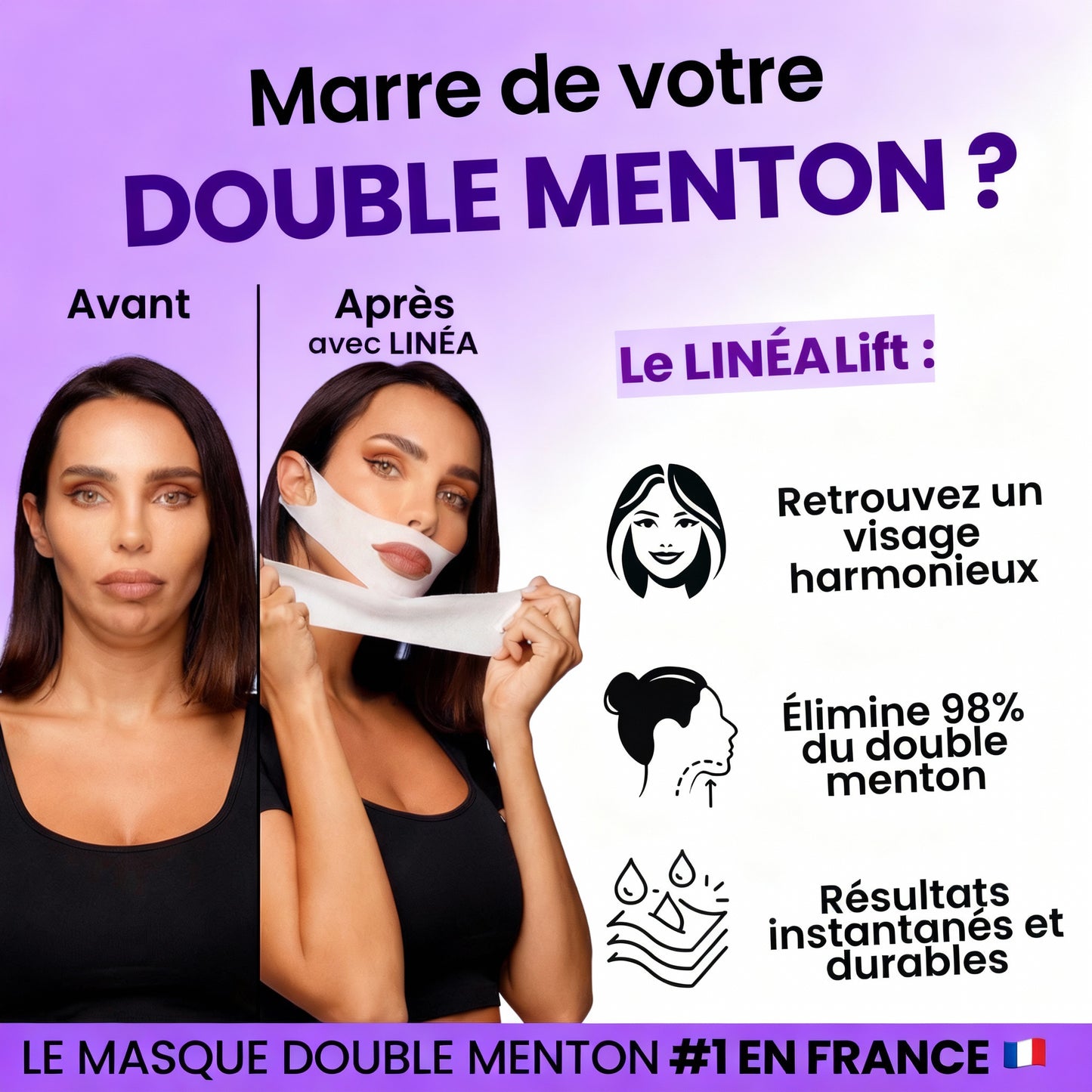 Masque Linéa liftant double-menton